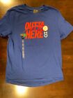 New Under Armour Boys Short Sleeve UA Logo Tee Outta Here Blue size SM youth