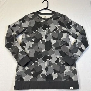 Blake Shelton Lands End Womens Gray Camo Pullover Sweatshirt Small 6-8 - Picture 1 of 9