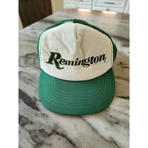 Vintage Remington Hat Green White Trucker Snapback Hunting Fishing Outdoors - Bild 1 von 6