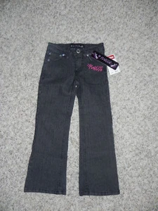 Mecca Jeans Black Vintage Pink Girls Size 4 NWT $45 - Picture 1 of 5