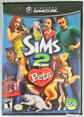 The Sims 2: Pets (Nintendo GameCube, 2006) Game Case No Manual Tested VG2 - Image 1 of 4