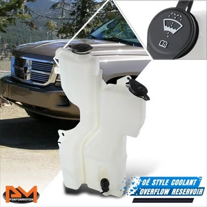 For 08-10 Dakota/Raider Windshield Washer Coolant Reservoir Overflow Bottle+Cap - Picture 1 of 6