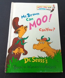 Vintage Dr. Seuss 1970 – Mr. Brown Can Moo! Can You? Hardcover Children’s Book - Bild 1 von 8