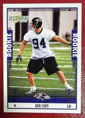 2005 Score - Rookie Dan Cody #362 (RC) - Image 1 of 2