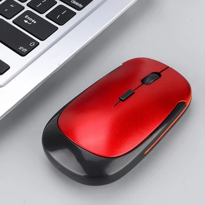 2.4G 1200DPI USB Wireless Mouse Ergonomic Optical Positioning Mouse For Laptop - Image 1 of 4