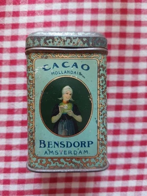 Boîte Cacao Bensdorp 125 g / tôle lithographiée - Photo 1/4