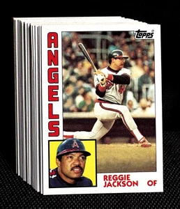 1984 TOPPS "REGGIE JACKSON LOT OF 26" CALIFORNIA ANGELS #100 NM-MT SHARP! - Picture 1 of 2