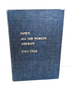 Jane's All the World's Aircraft 1967-1968 Edited by John W. R. Taylor, Hardcover - Picture 1 of 8