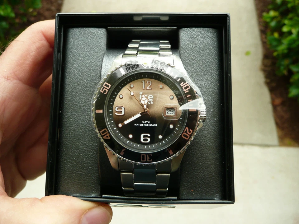 ICE-WATCH ICE Steel 016768 Black Sunset 40mm Quartz Men's Watch Stainless