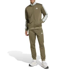 Adidas Tuta da Uomo Sportswear Basic Tricot Colorblock Verde Taglia L Cod JI8897 - Imagen 1 de 6