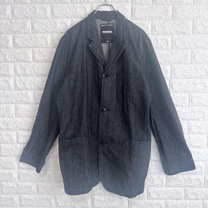 Neighborhood Denim Coverall Jacket XL Black Cotton Workwear - Picture 1 of 15
