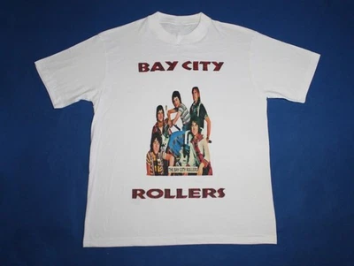 Retro Rollermania Bay City Rollers Band Shirt Classic White Unisex S-5XL E1936 - Image 1 of 4