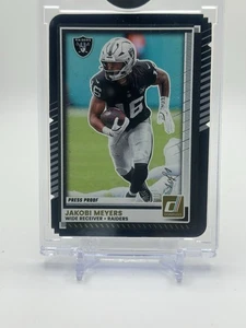 2025 Panini Donruss Press Proof Black 1/1 Jakobi Myers 🔥☠️🏴‍☠️ Raiders - Bild 1 von 2
