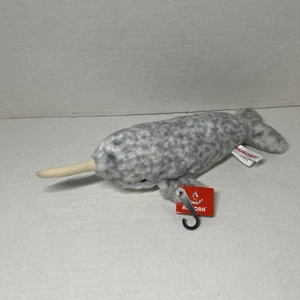Aurora Narwhal Ocean Unicorn Whale Stuffed Plush Mini Toy 12" With Tags - Picture 1 of 11