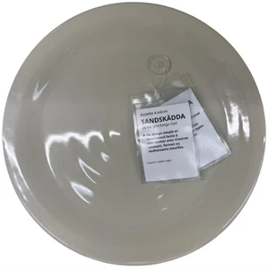 New IKEA SANDSKADDA Light Grey Beige Plate 4 Pack (10 ") 805.594.33 - Picture 1 of 12