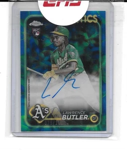 2024 Topps Chrome Lawrence Butler RC Auto Blue Green Refractor Autograph #79/125 - Bild 1 von 1