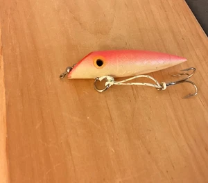 VINTAGE LUHR JENSEN J-Plug #002 (31/4") modello rosa caldo e colore brillante con imbracatura - Foto 1 di 3