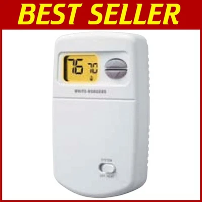 White Non-Programmable Heat Thermostat - Image 1 of 3