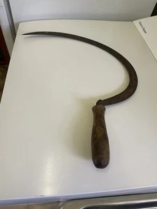Vintage/antique Collectable Farm Sickle Forged And Stamped With 4 On Blade Side - Bild 1 von 8
