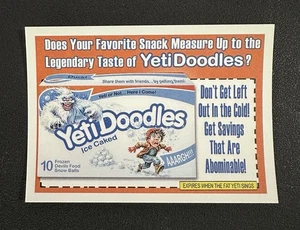 2025 Topps Wacky Packages #27 YETI DOODLES Coupon card All New Series ANS - Bild 1 von 4