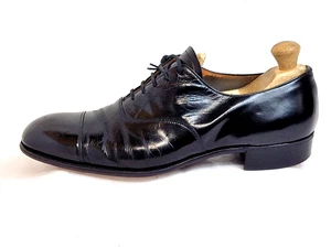 Church men Vintage Formal shoes all Leather Black UK 8.5C EU 42.5 - Picture 1 of 10
