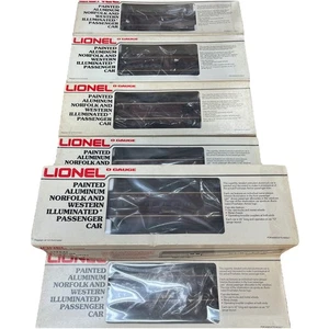 Lionel Set di 6 treni passeggeri freccia Powhatan N&W 6-9562 9563 9564 9565 9566 +1 - Foto 1 di 9