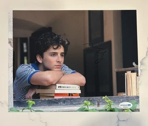 Foto Timothee Chalamet Chiamami col tuo nome film autografata firmata 8x10 ACOA - Foto 1 di 1