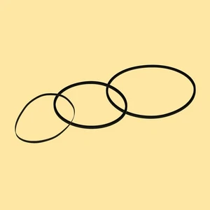 Riemen Set für Technics Deck 615 Cassette Deck - Bild 1 von 4