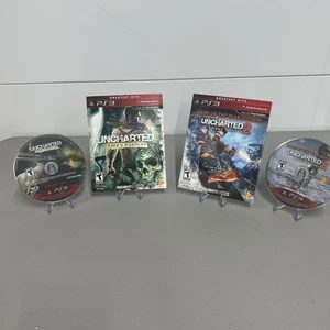 PS3 Uncharted Bundle Drake's Fortune And Among Thieves no para fundas de reventa - Imagen 1 de 12