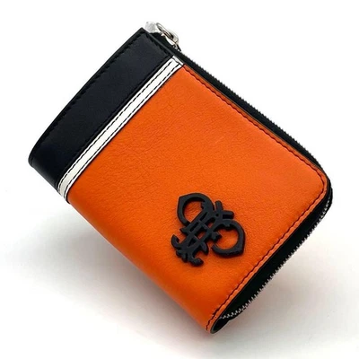 [Sin usar] Estuche para monedas EMILIO PUCCI, naranja x negro Foto 1 de 4