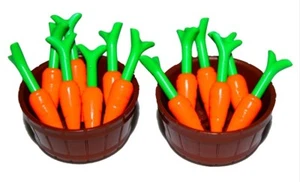 ☀️NEW Lego 13 CARROTS w BASKETS VEGETABLE Food Dinner Feast Chef meal FEAST - Picture 1 of 2