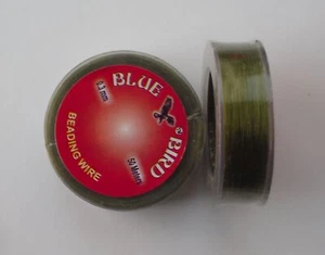 One 50m spool of green Bluebird beading wire (nylon filament), 0.3mm diameter - Picture 1 of 1