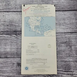 1976 NOAA CH-24 World Aeronautical Chart 1:1,000,000 Sca - Picture 1 of 4
