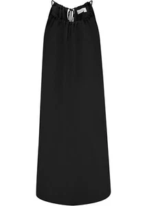 Transparentes Strand-Kleid m Bindeband-Verschluss Gr. 50 Schwarz Sommerkleid Neu - Bild 1 von 1