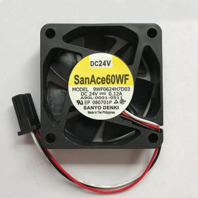 SanAce60WF SANYO DENKI 9WF0624H7D03 A90L-0001-0511 DC24V 0.12A FANUC FAN RU - Image 1 of 2