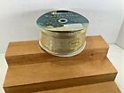 NOS 90's TRADITION RIBBON 40 Yd Spool Gold Metallic Wired Edge Ribbon 2.5” Wide 