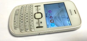 Nokia Asha 201 - Smartphone - Unlocked - Mobile Qwerty Keyboard RM-799 White - Afbeelding 1 van 8