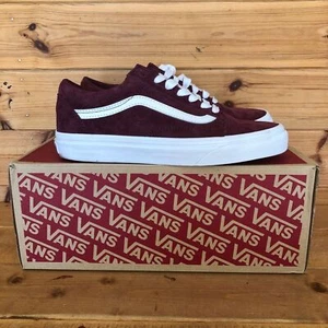 VANS Trainers Size UK 4 Purple Womens Old Skool Suede Skateboarding Low Top Mod - Picture 1 of 9