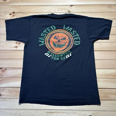 Camisa grande vintage 1992 The Basement Tour Wasted Daze Loud Live Halloween Jam Foto 1 de 4