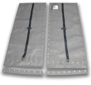 SolCat 18 Catamaran Trampoline 4 piece Textilene 90 Dusk Grey Mesh + lace line - Picture 1 of 3