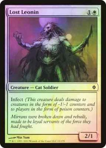 MTG FOIL Lost Leonin - New Phyrexia - Picture 1 of 1