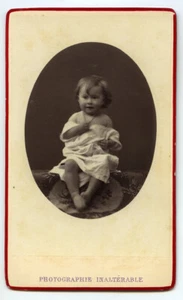 CDV um 1875 Jules Géruzet in Brüssel. Baby. Kohlezug. - Bild 1 von 2