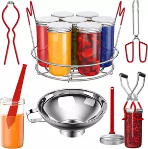 Canning Supplies Starter Kit, 7 Piece Canning Tools Set with Stainless Steel Rac - Picture 1 of 12