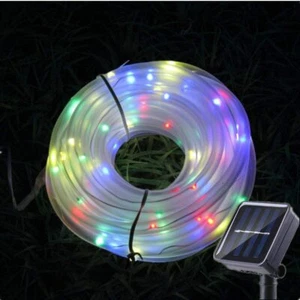 Solar LED String Fairy Lights Strip Super Bright Garden Outdoor Wedding Party AU - Picture 1 of 18