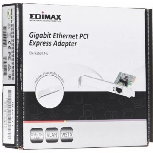 Gigabit PCI Express Ethernet LAN Network Interface Adaptor Edimax EN-9260TX-E - Image 1 of 4