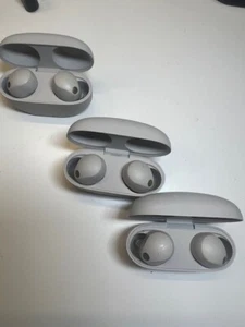 Lot of 3 Sony WF-1000XM5/B Wireless Bluetooth Earbuds - SILVER . FOR PARTS. - Picture 1 of 6