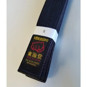 Tokaido japanischer schwarzer Karate Gürtel, 1,5", BLS (Experte) - Bild 1 von 1