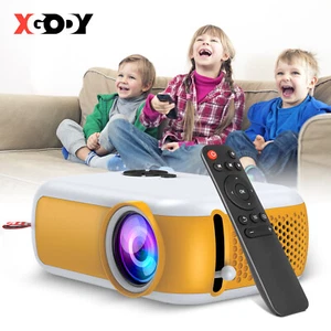 Mini Beamer Klein für Zeichentrickfilme LED Projektor Handy Video Full HD HDMI - Bild 1 von 20