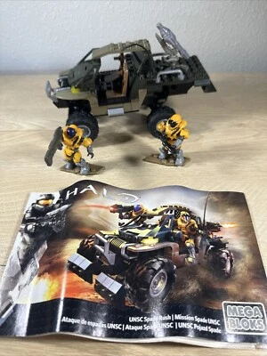 Halo Mega Bloks UNSC Spade Rush DPW93 W/ Minifigures & Instructions - Image 1 of 4