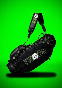 Luxury Staff Golf Bag - Tross Black and Neon Green - Picture 1 of 4